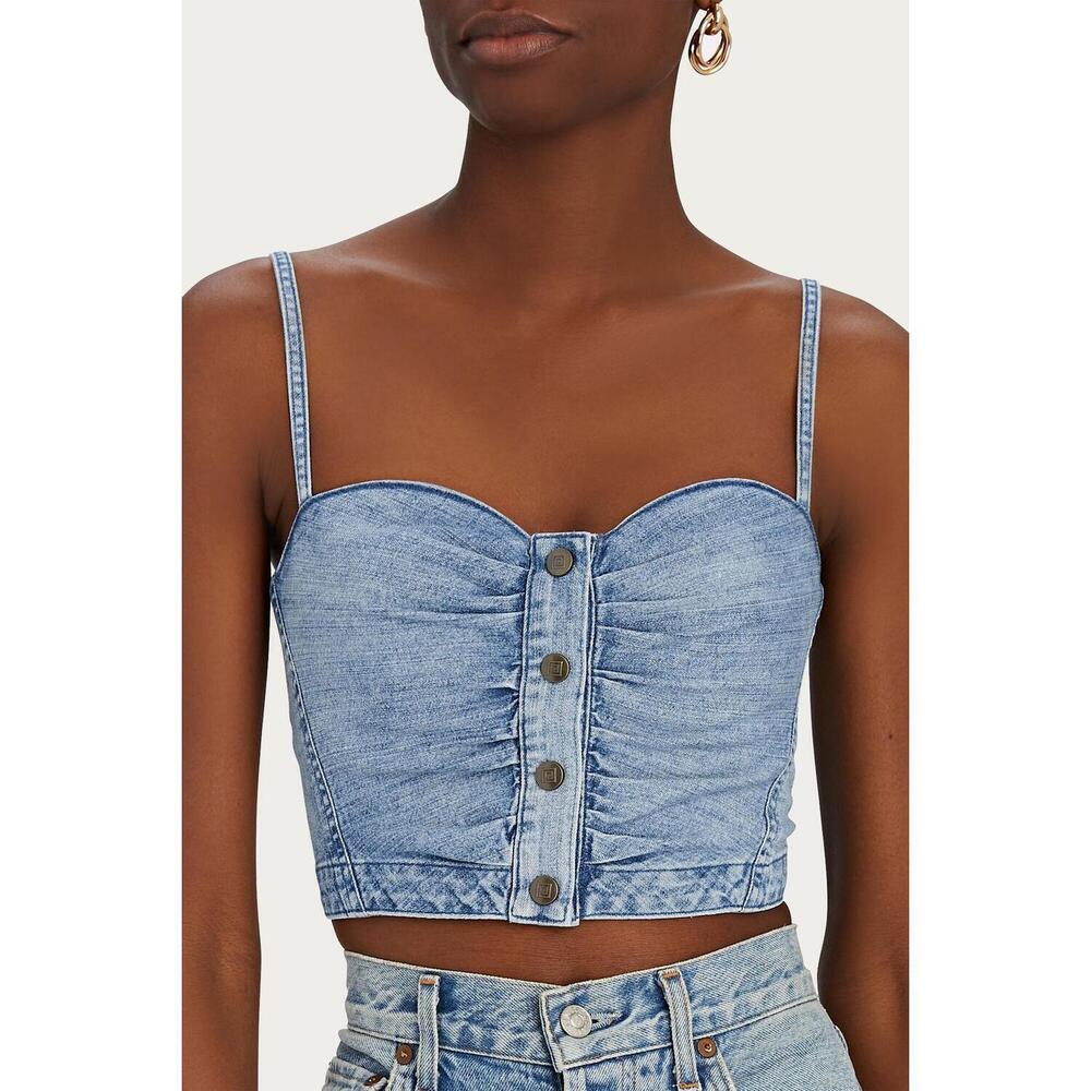 NEW NOAM sylvie bustier in denim